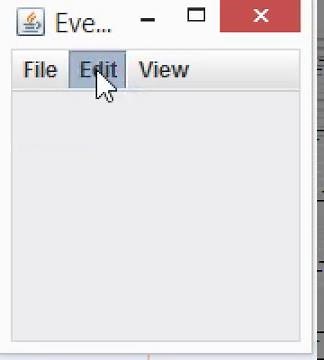 How to make Menus in Java