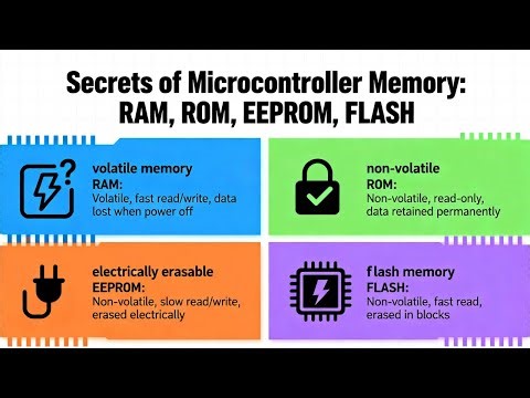 Decoding the secrets of RAM, ROM, EEPROM, and FLASH of microcontroller memory