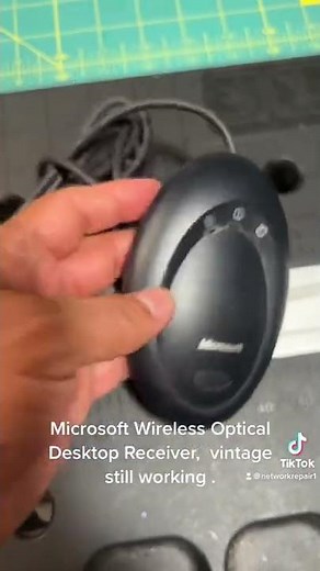 Microsoft Wireless Optical Receiver. #microsoft #computer #fyp #mouse