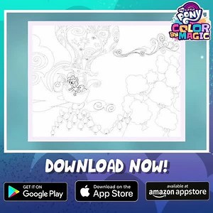 7.4K views · 314 reactions | Your little one can kick off the new school term on National Coloring Day with the My Little Pony: Color by Magic app! Now with a new room, 100 new memories and an art studio canvas! iOS: https://apple.co/3itQC4P GooglePlay: https://bit.ly/2FwJ1nA Amazon: https://amzn.to/35DEfzt | My Little Pony | Facebook