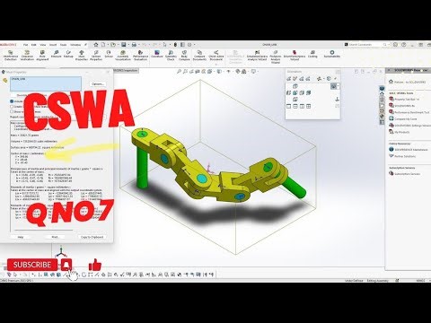 SolidWorks CSWA Sample Exam Exercise 7