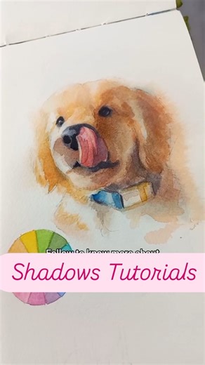 Ever wondered how to use the color wheel to paint realistic shadows? @alekhyam.art shows how complementary colors like green and pink work together to bring softness and contrast to this adorable pup! Watch as subtle strokes and smart color mixing bring this watercolor to life—especially the use of opposite hues for depth. This tip alone can level up your painting instantly! Save this reel, tag an artist friend, and try this technique on your next portrait! And if you're watching this on Faceboo