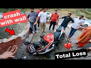 The End of Wolf 💔 | My Friend Crashed my bike badly total loss 😔 | bike accident | road rage