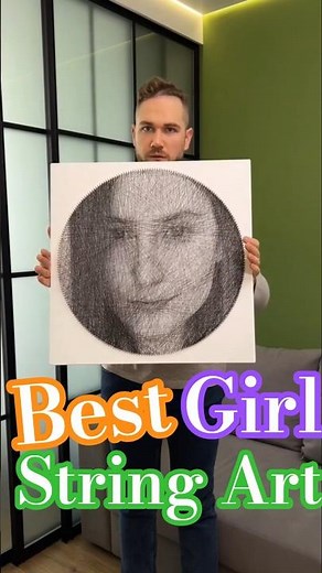 DIY String Art Tutorial How To Make String Art/Nail And Thread String Art By Me/String Art By Me#art