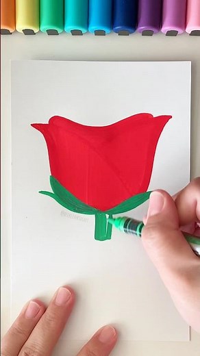 HOW TO DRAW A ROSE 🌹 | BEEKEEN KIDS ART