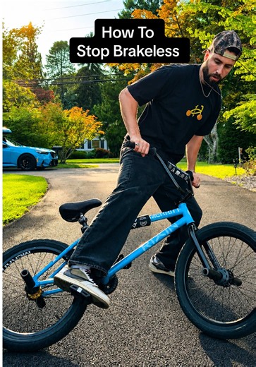 How to stop on a BMX without brakes 🛑 I break down 3 of my favorite ways to stop brakeless. #bmx #bike #tutorial #howto