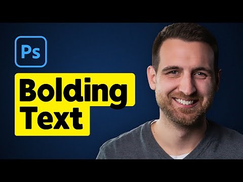 How to Bold Text in Photoshop