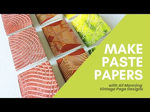How To Make Paste Papers