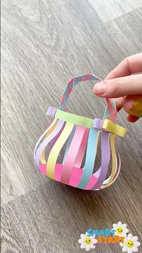 DIY Paper Strip Easter Basket | Easy Spring Craft for Kids | Smart Start with Miss Daisy
