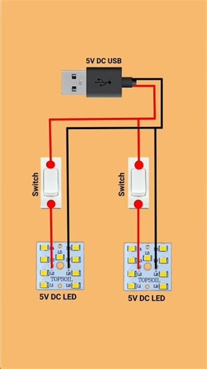How to Make USB Light at Home #shortsfeed #electrical #shorts #electronics #project