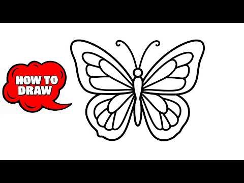 How to Draw a Butterfly 🦋 | Super Easy Pencil Sketch for Beginners