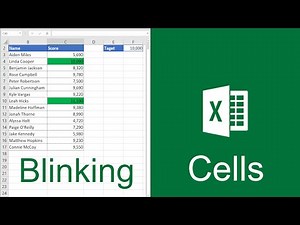 Excel Blinking Cells VBA Code