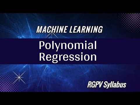 Polynomial regression in machine learning