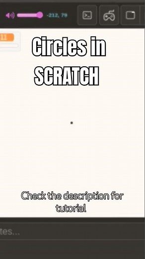 Draw circles in scratch #scratch #pen #circle #circles
