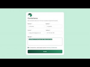 How to create a Contact Form with HTML and CSS