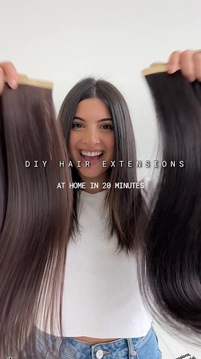 DIY Hair Extensions at Home in 20 Minutes | Hair Extensions Tutorial