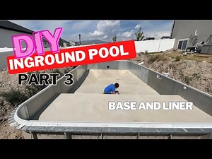 DIY inground pool Pt 3 - All about the diy concrete pool bottom and liner install