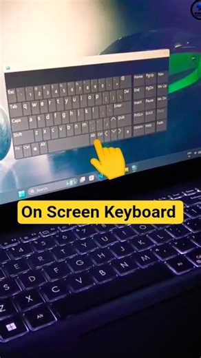 Shortcut key to open on-screen keyboard in windows #shorts #youtubeshorts #shortcutkeys #trick