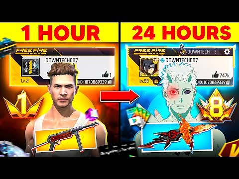 Can 100 REDEEM Code 💸 Transform NOOB ID Into 8 Lvl PRIME ID in 24 HOURS - FREE FIRE 🔥