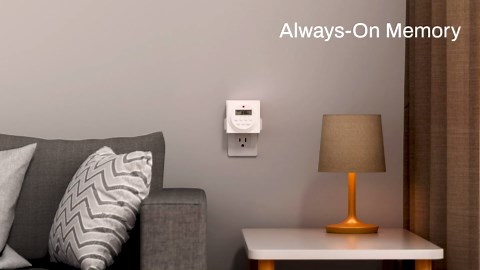 BN-LINK Indoor Digital Timer Outlet, Dual Outlet 7 Day Programmable Light Switch, 3 Prong Plug in Timers for Electrical Outlets, Lamps, Fans, 8 On/Off Programs, 2 Pack, 15A/1875W, ETL Listed