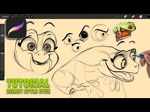 How to Draw Disney Style Eyes: Procreate Drawing Tutorial (How to make your characters expressive!)