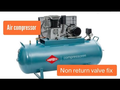 Air compressor non return valve/check valve diagnose and fix repair