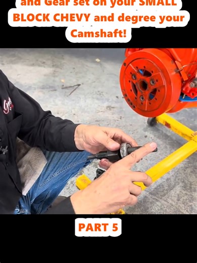 How to Install your Timing Chain and Gear set on your SMALL BLOCK CHEVY and degree your Camshaft! (5)