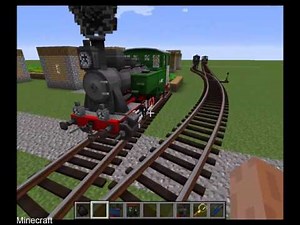 Minecraft - Rails of War mod, TRAINS!!!