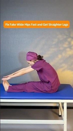 A simple routine to fix fake wide hips, straighten your legs, and reshape your entire body line!