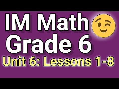 😉 Grade 6, Unit 6, Lessons 1-8 | Expressions and Equations | Illustrative Mathematics