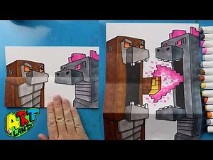 How to Draw Minecraft Godzilla vs Kong Folding Surprise
