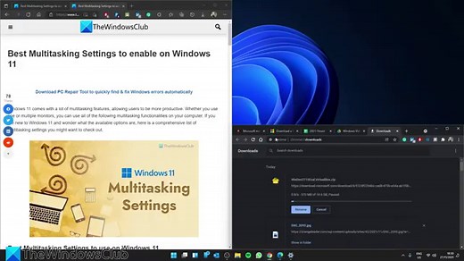 How to use Multitasking in Windows 11