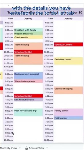 To Do List Spreadsheet Simple Flexible System for Managing Your Entire Year