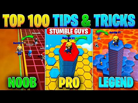Top 100 Tips & Tricks in Stumble Guys | Ultimate Guide to Become a Pro