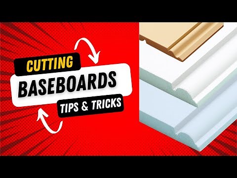 HOW TO CUT BASEBOARDS / How to CUT Trim Molding / INSTALLING Baseboards for Beginners, Tips & Tricks