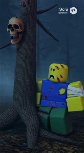 Noob Escapes the Forest Monster… Then Returns Riding a BUFF Wolf 😳🐺🔥 #shorts #roblox #horror