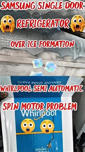 “Fixing Two Appliances in One Day! Samsung Over-Ice & Whirlpool Spin Issue"#samsung#whirlpool#shorts
