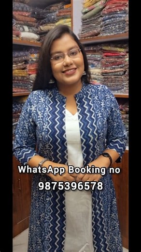 41K views · 673 reactions | PLEASE NOTE THAT WE HAVE ONLY ONE WHATSAPP NO 9875396578 Exclusive Handblock Cotton Jacket dress with inner  ✅️Size 34 to 52 ✅️For Booking WhatsApp 9875396578 #ajrakhshrug #handloomsilk #boutiquefashion #boutiqueshopping #ajrakhprints #ajrakh #ajrakhkurti #handblockprinted #handblock #indigo #indigokurti | Mondira's Boutique | Facebook