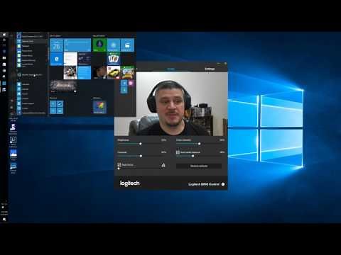 Logitech BRIO Camera Settings demo
