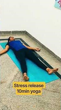 Why you need this 10-minute yoga break #stressrelief #yoga