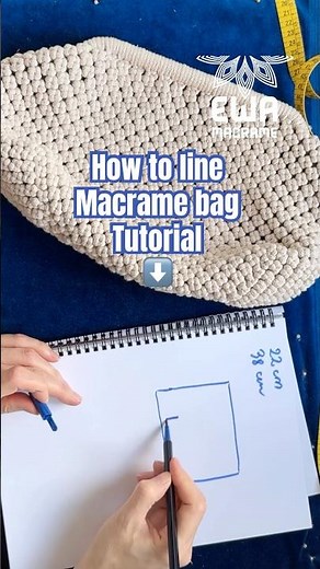 Learn how to give your macrame bag a perfect finish! Watch the full tutorial on my channel now! 🙌