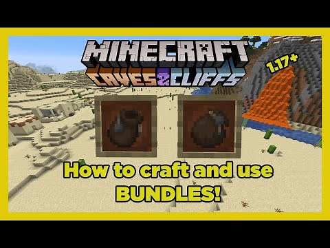 How to make and use BUNDLES in Minecraft 1.17+ 20w45a snapshot Tutorial