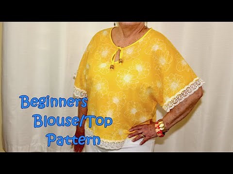 Beginners Blouse Top Pattern | The Sewing Room Channel