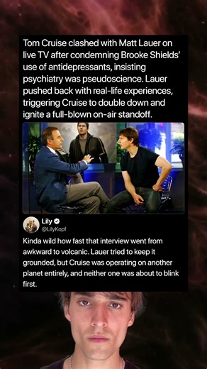 Tom Cruise clashed with Matt Lauer on live TV after condemning Brooke Shields