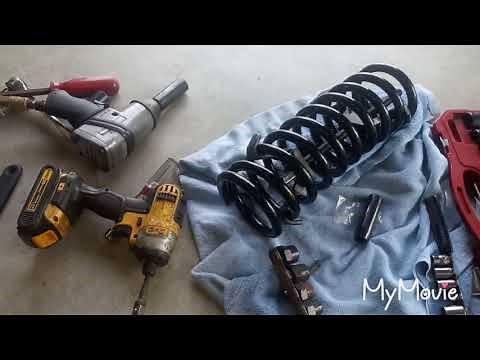 HOW TO COMPRESS COIL SPRING AND SAVE MONEY!