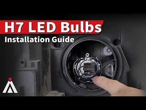 NEW Version!!! How to install standard H7 LED headlight bulbs? LA Plus H7 Installation Guide
