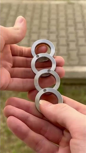 ▶️Stainless Steel Self-Defense Rotatable Foldable Ring - How to carry discreet self-protection tools