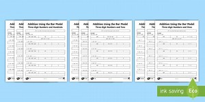 Addition Using the Bar Model Resource Pack