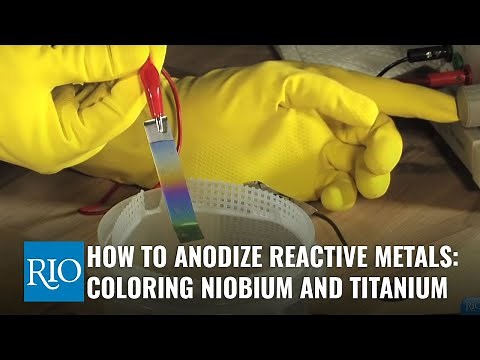 How To Anodize Reactive Metals: Coloring Niobium and Titanium