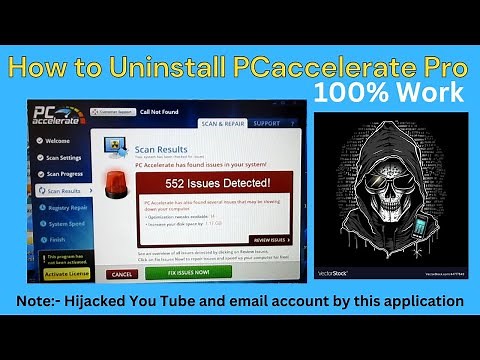 PC Accelerate Pro application uninstallation steps | PC Accelerate Pro is Malicious Malware